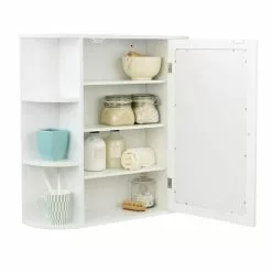 Lloyd Pascal Verona White Mirror Cabinet -Dune Sales Store 1000087266 alt02