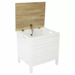 Lloyd Pascal Amalfi White Laundry Hamper -Dune Sales Store 1000087275 alt02