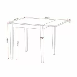 Seconique Vienna Flip Top Dining Table Set 11 Seconique Vienna Flip Top Dining Table Set -Dune Sales Store 1000096844 alt03