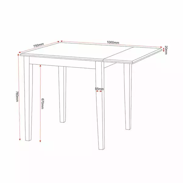 Seconique Vienna Flip Top Dining Table Set 6 Seconique Vienna Flip Top Dining Table Set - Image 4