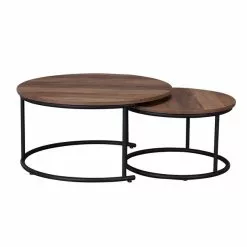 Dunelm Fulton Coffee Nest Of Tables Pine Effect -Dune Sales Store 1000117131 alt04