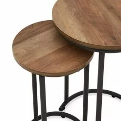Dunelm Fulton Nest Of Tables Pine Effect -Dune Sales Store 1000146591 alt05