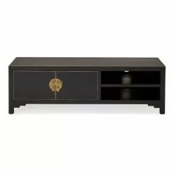 Dunelm Hanna Black Wide TV Stand -Dune Sales Store 1000146593 alt01