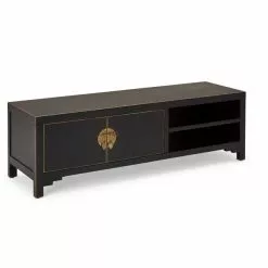 Dunelm Hanna Black Wide TV Stand -Dune Sales Store 1000146593 alt04