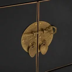 Dunelm Hanna Black Wide TV Stand -Dune Sales Store 1000146593 alt05