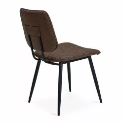 Dunelm Austin Set Of 2 Faux Leather Brown Dining Chairs -Dune Sales Store 1000147446 alt03