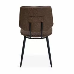 Dunelm Austin Set Of 2 Faux Leather Brown Dining Chairs -Dune Sales Store 1000147446 alt04