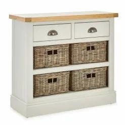 Dunelm Compton Ivory Console Table With Baskets -Dune Sales Store 1000157740 alt02