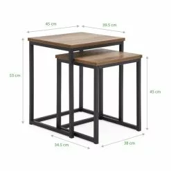 Dunelm Fulton Square Nest Of Tables -Dune Sales Store 1000157778 alt08