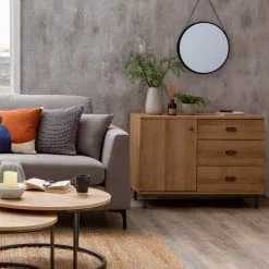 Dunelm Fulton Oak Effect Small Sideboard -Dune Sales Store 1000157785 alt01