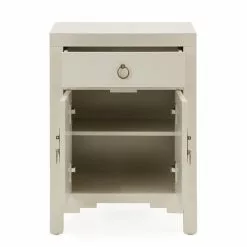 Dunelm Hanna Small 1 Drawer & 1 Door Chest, Oyster Grey -Dune Sales Store 1000157791 alt03