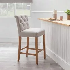 Dunelm Newbury Bar Stool Natural Linen 10 Dunelm Newbury Bar Stool Natural Linen -Dune Sales Store 1000157975 alt01