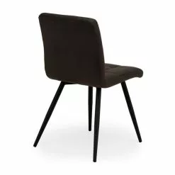 Dunelm Porter Set Of 2 Dining Chairs Grey Microsuede -Dune Sales Store 1000157983 alt05