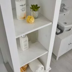 Lloyd Pascal Marble Effect Tall Cabinet -Dune Sales Store 1000160242 alt04