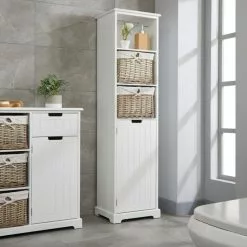Lloyd Pascal White Willow Tall Cabinet -Dune Sales Store 1000161857 alt02