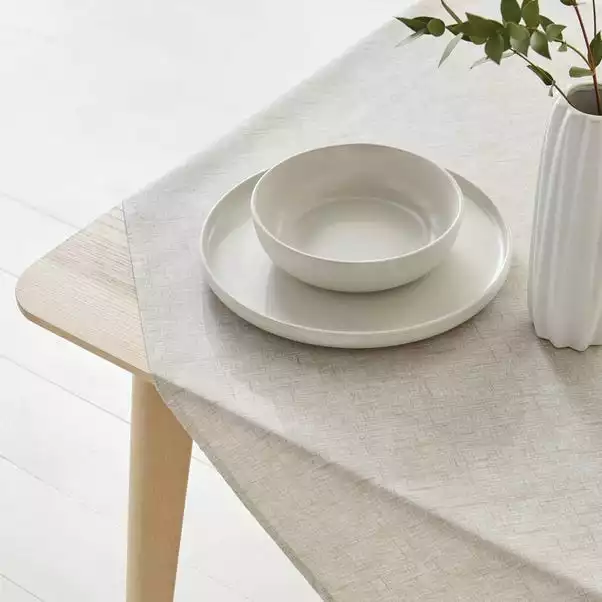 Dunelm Natural Wipe Clean Tablecloth 6 Dunelm Natural Wipe Clean Tablecloth - Image 4