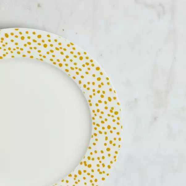 Dunelm Dotty Ochre 12 Piece Dinner Set 5 Dunelm Dotty Ochre 12 Piece Dinner Set - Image 3