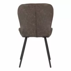 Seconique Quebec Set Of 4 Dining Chairs Brown PU Leather 12 Seconique Quebec Set Of 4 Dining Chairs Brown PU Leather -Dune Sales Store 1000169720 alt04