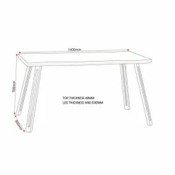 Seconique Quebec Wave Dining Table -Dune Sales Store 1000169765 alt02