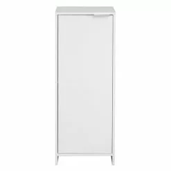 Lloyd Pascal Jaxon White Single Door Floor Cabinet With Adjustable Shelf -Dune Sales Store 1000182105 alt02