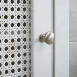 Lloyd Pascal Palermo Cane White Single Door Cabinet -Dune Sales Store 1000185509 alt03