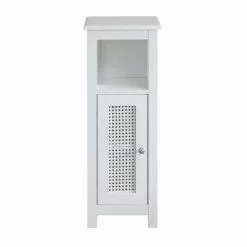 Lloyd Pascal Palermo Cane White Single Door Cabinet -Dune Sales Store 1000185509 alt04