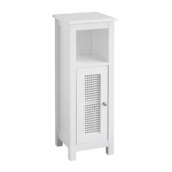 Lloyd Pascal Palermo Cane White Single Door Cabinet -Dune Sales Store 1000185509 alt05