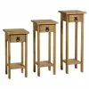 Seconique Corona Pine Set Of 3 Plant Stands 1 Seconique Corona Pine Set Of 3 Plant Stands -Dune Sales Store 30498958