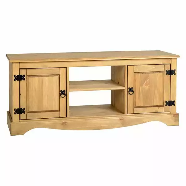 Seconique Corona Pine 2 Door 1 Shelf Flat Screen TV Unit 3 Seconique Corona Pine 2 Door 1 Shelf Flat Screen TV Unit