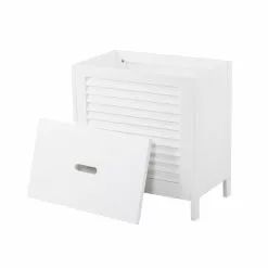 Lloyd Pascal White Tuscany Laundry Hamper