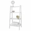 Lloyd Pascal White 4 Tier Ladder Shelving 2 Lloyd Pascal White 4 Tier Ladder Shelving -Dune Sales Store 30634093