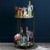 Dunelm Pimlico Antique Brass Drinks Trolley -Dune Sales Store 30636467