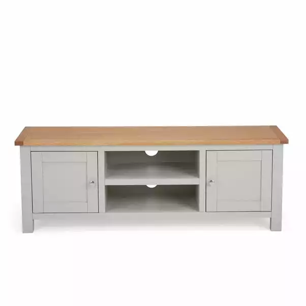 Dunelm Bromley Grey Wide TV Stand 4 Dunelm Bromley Grey Wide TV Stand - Image 2