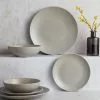 Dunelm Stoneware Grey Matte 12 Piece Dinner Set -Dune Sales Store 30651551