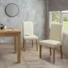 Dunelm Hugo Set Of 2 Faux Leather Cream Dining Chairs 1 Dunelm Hugo Set Of 2 Faux Leather Cream Dining Chairs -Dune Sales Store 30662752