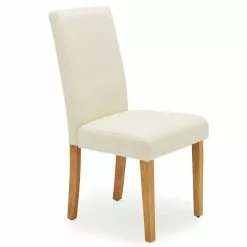 Dunelm Hugo Set Of 2 Faux Leather Cream Dining Chairs 10 Dunelm Hugo Set Of 2 Faux Leather Cream Dining Chairs -Dune Sales Store 30662752 alt02