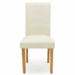 Dunelm Hugo Set Of 2 Faux Leather Cream Dining Chairs 11 Dunelm Hugo Set Of 2 Faux Leather Cream Dining Chairs -Dune Sales Store 30662752 alt03