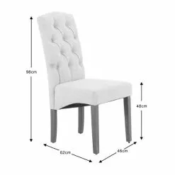 Dunelm Darcy Set Of 2 Dining Chairs Charcoal 9 Dunelm Darcy Set Of 2 Dining Chairs Charcoal -Dune Sales Store 30662761 alt09