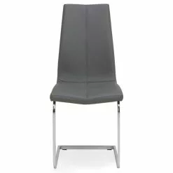 Dunelm Jamison Set Of 2 Faux Leather Grey Dining Chairs -Dune Sales Store 30668447 alt03