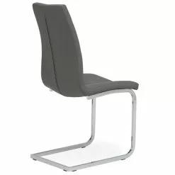 Dunelm Jamison Set Of 2 Faux Leather Grey Dining Chairs -Dune Sales Store 30668447 alt05