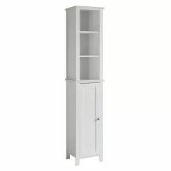 Lloyd Pascal Marble Effect Tall Cabinet