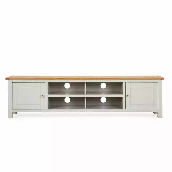 Dunelm Bromley Grey Extra Wide TV Stand 4 Dunelm Bromley Grey Extra Wide TV Stand - Image 2