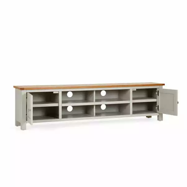 Dunelm Bromley Grey Extra Wide TV Stand 6 Dunelm Bromley Grey Extra Wide TV Stand - Image 4
