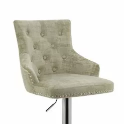 Dunelm Selena Distressed Velvet Bar Stool -Dune Sales Store 30685461 alt05
