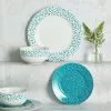 Dunelm Dottie Teal 12 Piece Dinner Set 1 Dunelm Dottie Teal 12 Piece Dinner Set -Dune Sales Store 30690000