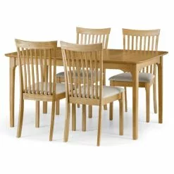 Julian Bowen Ibsen Dining Table With 4 Chairs