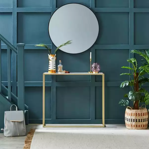 Dunelm Sullivan Gold Effect Slim Console Radiator Cover 4 Dunelm Sullivan Gold Effect Slim Console Radiator Cover - Image 2