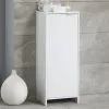 Lloyd Pascal Jaxon White Single Door Floor Cabinet With Adjustable Shelf -Dune Sales Store 30713986