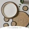 The Edited Life Set Of 4 Black Grass Braid Coasters -Dune Sales Store 30716073
