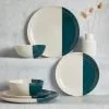 Dunelm Elements Dipped Teal 12 Piece Dinner Set 1 Dunelm Elements Dipped Teal 12 Piece Dinner Set -Dune Sales Store 30717902